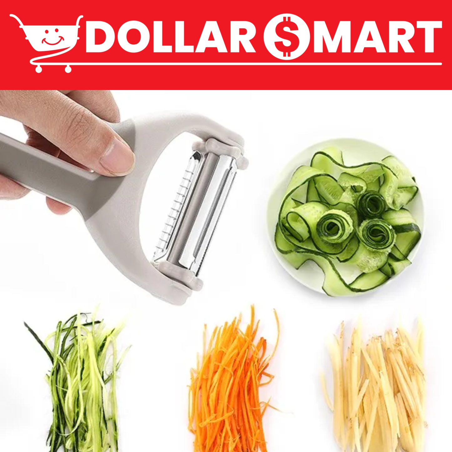 Kitchen House 3 in 1 peeler stainless steel vegetable cutter