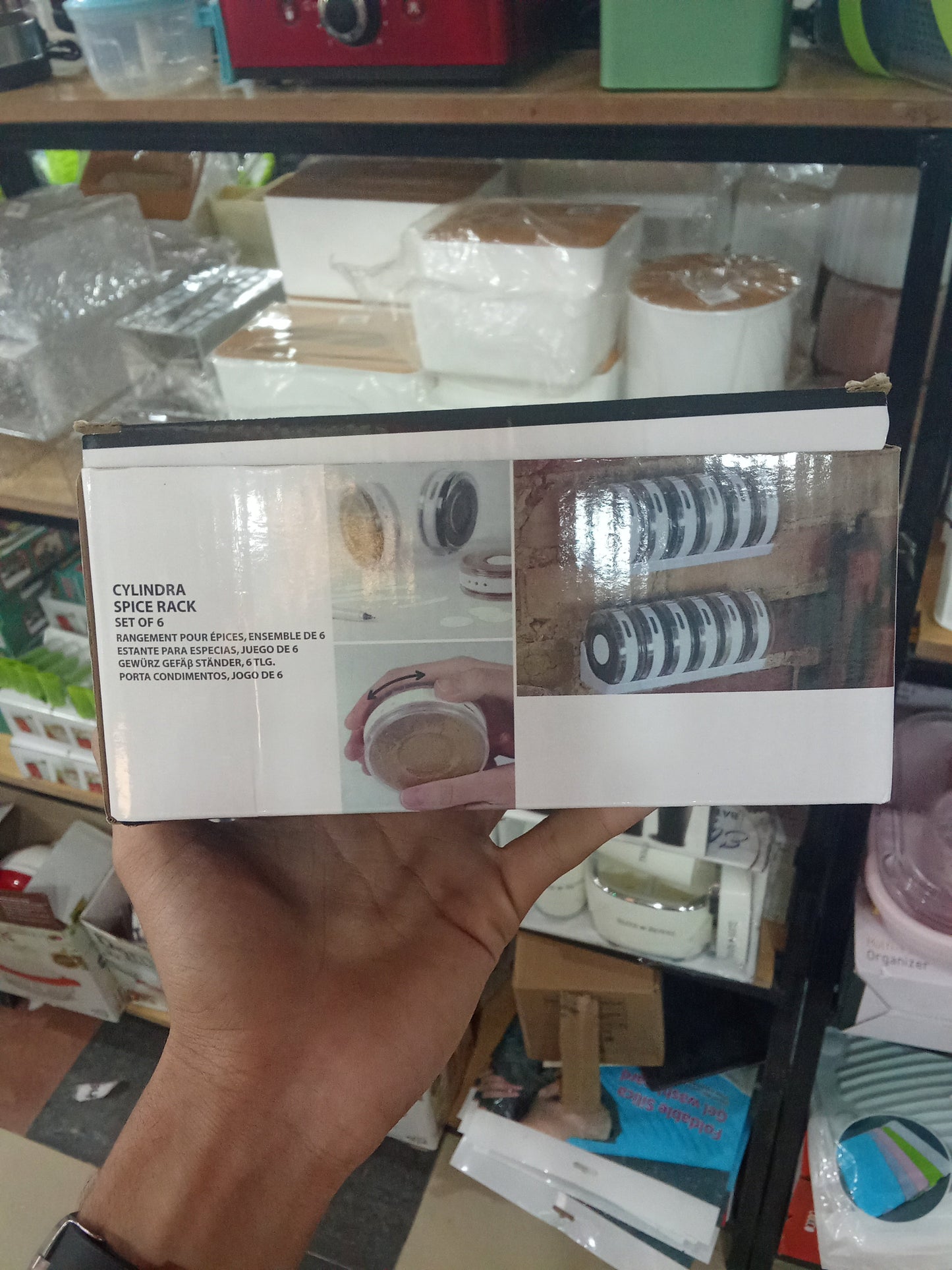 Cylinder Spice Rack 6