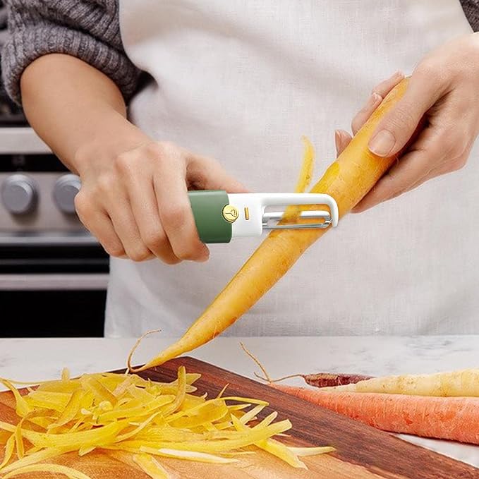 2-in-1 Peeler and Cutter Fruit Knife, Portable Dual Head Vegetable Peeler, Peeler Vegetable Peeler Double Planing Grater Kitchen Accessories Cooking Tools Ultra Sharpe kitchen knife for multipurpose best for cutting fruits vegetables salad meat & chicken