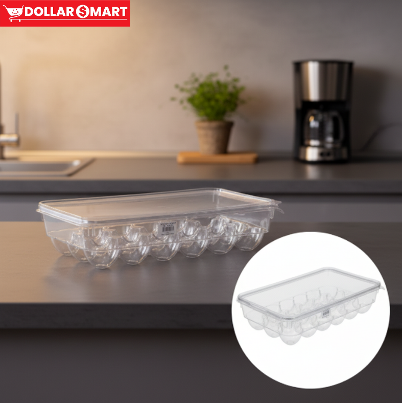 18 Grid Egg Box by Dollar$ Mart - compact size