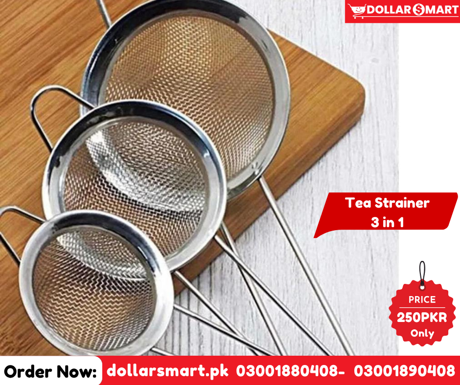 Steel Tea Strainer - Pack of 3