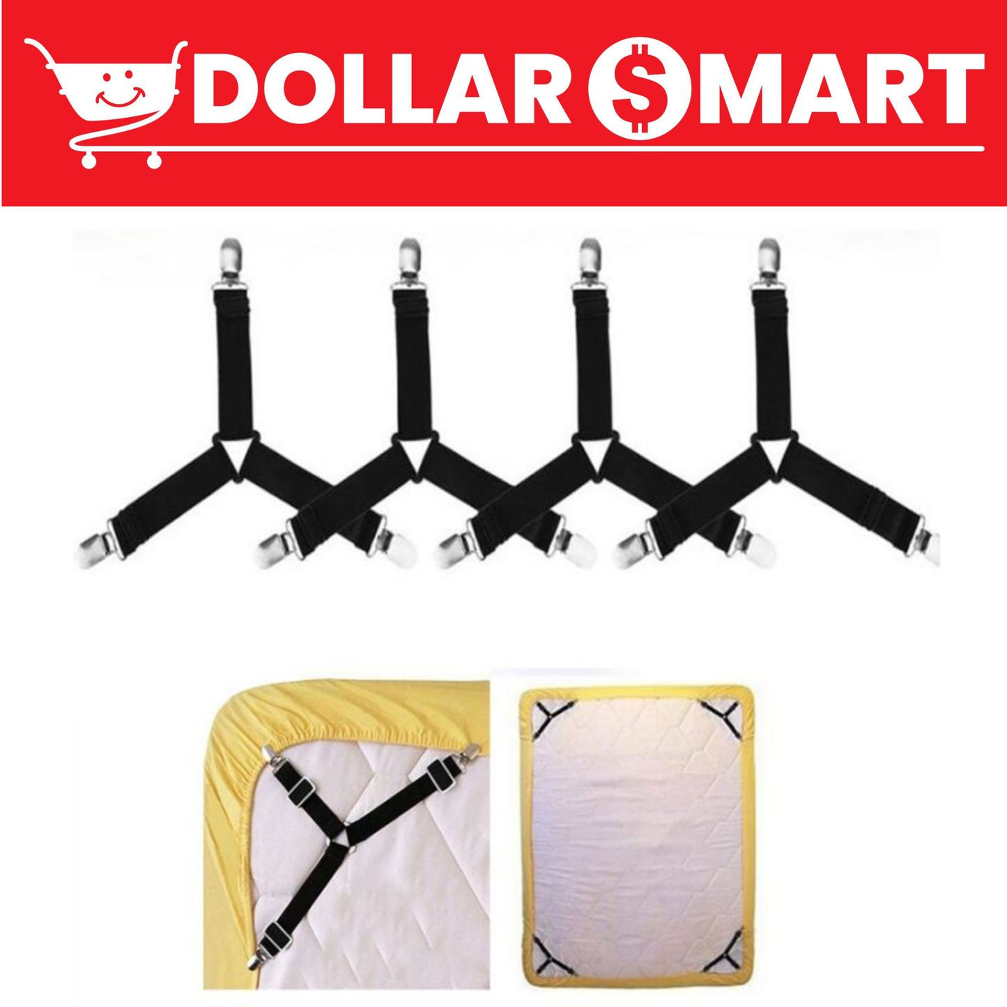 Bed Sheet Grippers 4PCS