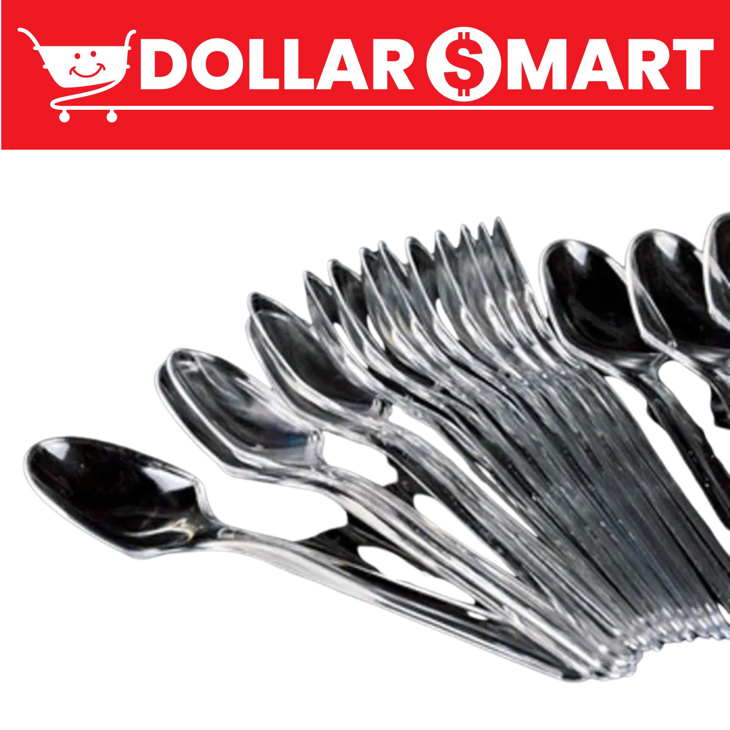 Disposable Spoons Transparent Plastic Spoons - Pack