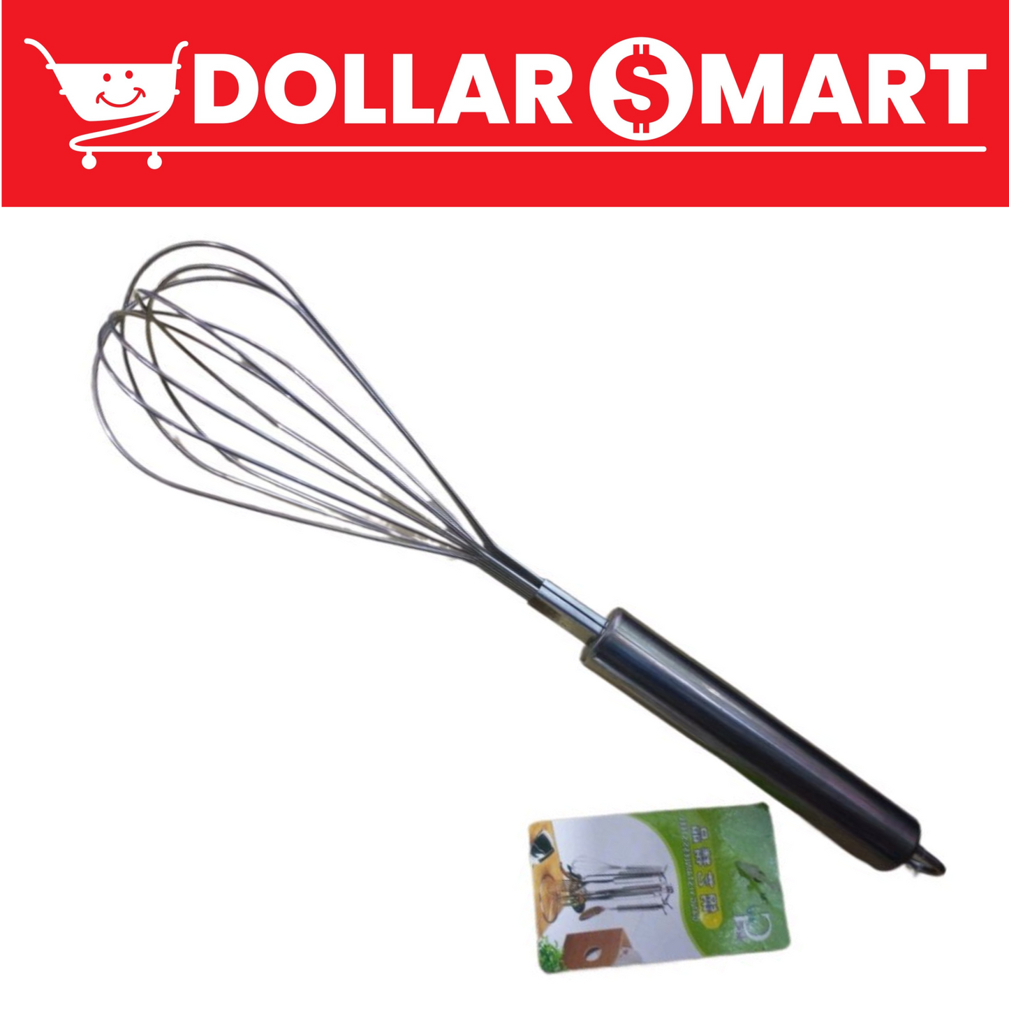 Stainless Steel Mixer With Stainless Steel Handle Milk Egg Juice Solution Beater Blender