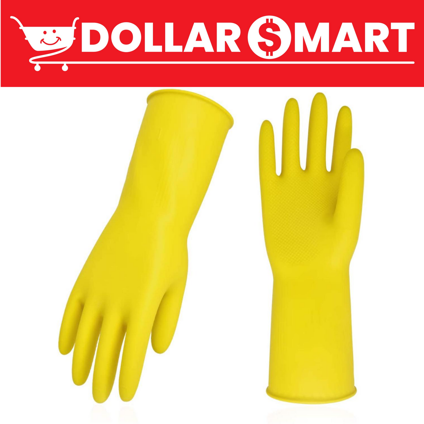 Reusable Rubber Dishwashing Gloves, Extra Thick, Long Sleeve, for Kitchen, Work, Painting, Gardening, Pet Grooming