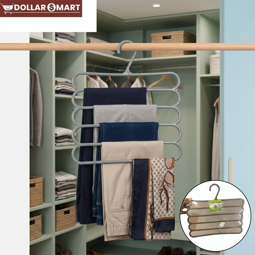 Dollar$ Mart 5 Layer Anti Slip Hanger for hanging
