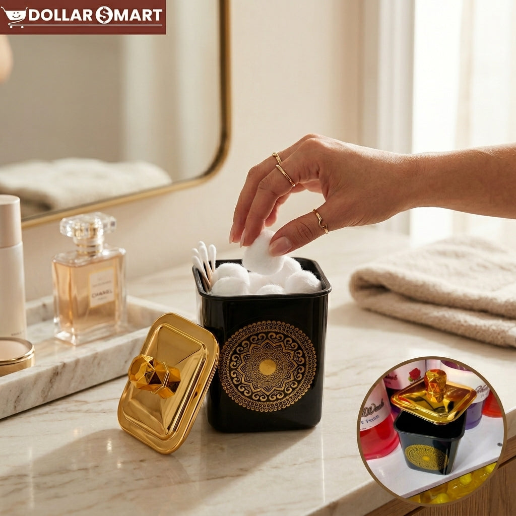 Jar With Golden Lid