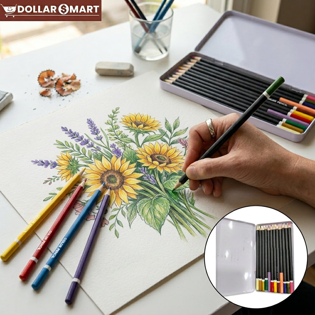 Color Pencil Metal Box