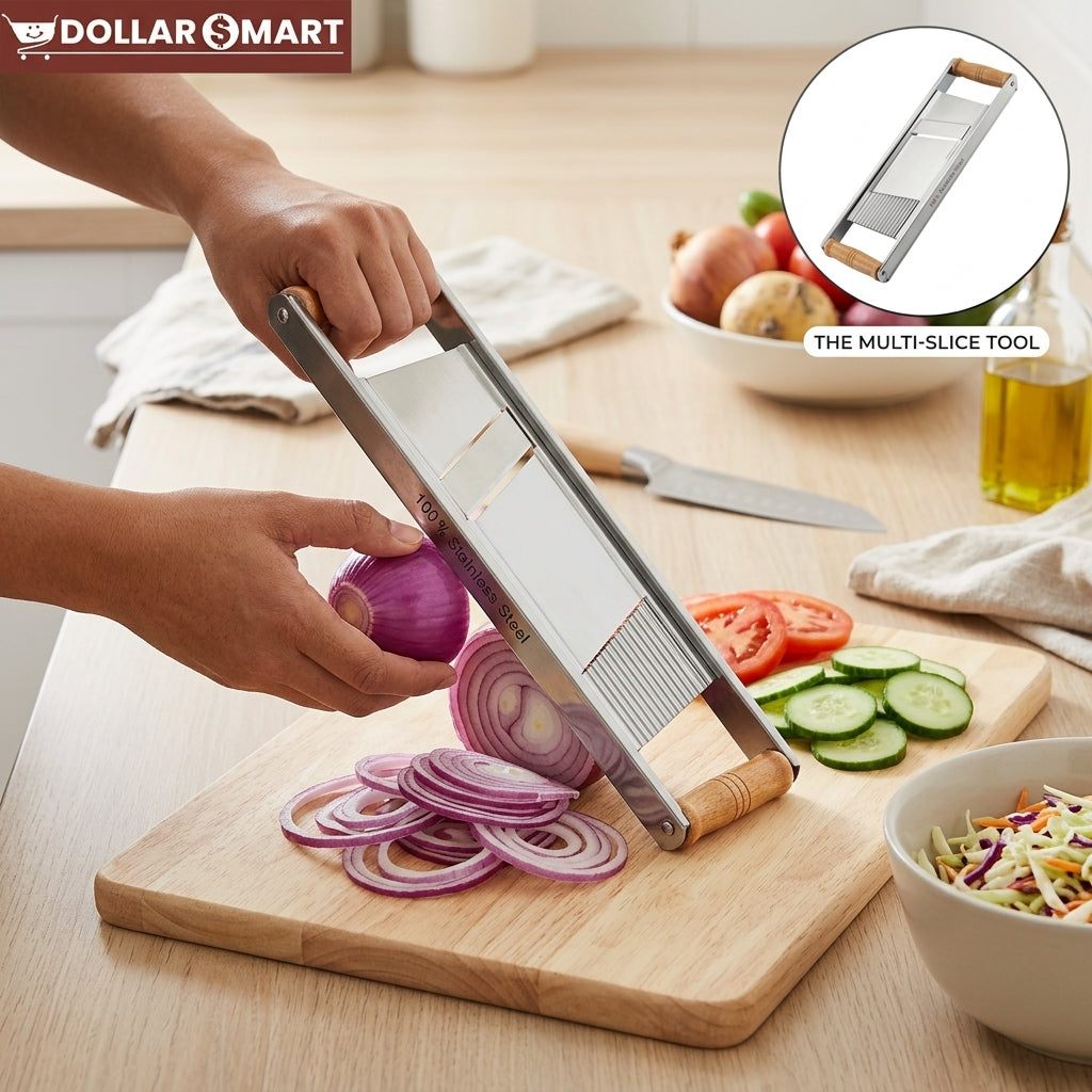 Steel Slicer with Wooden handle - Dollar$ Mart