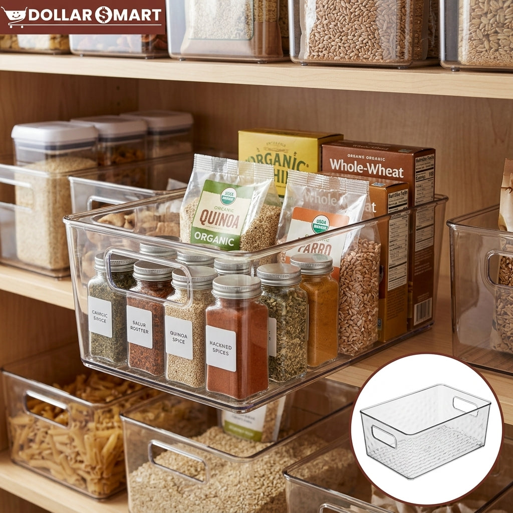 Acrylic Basket Rectangle Medium