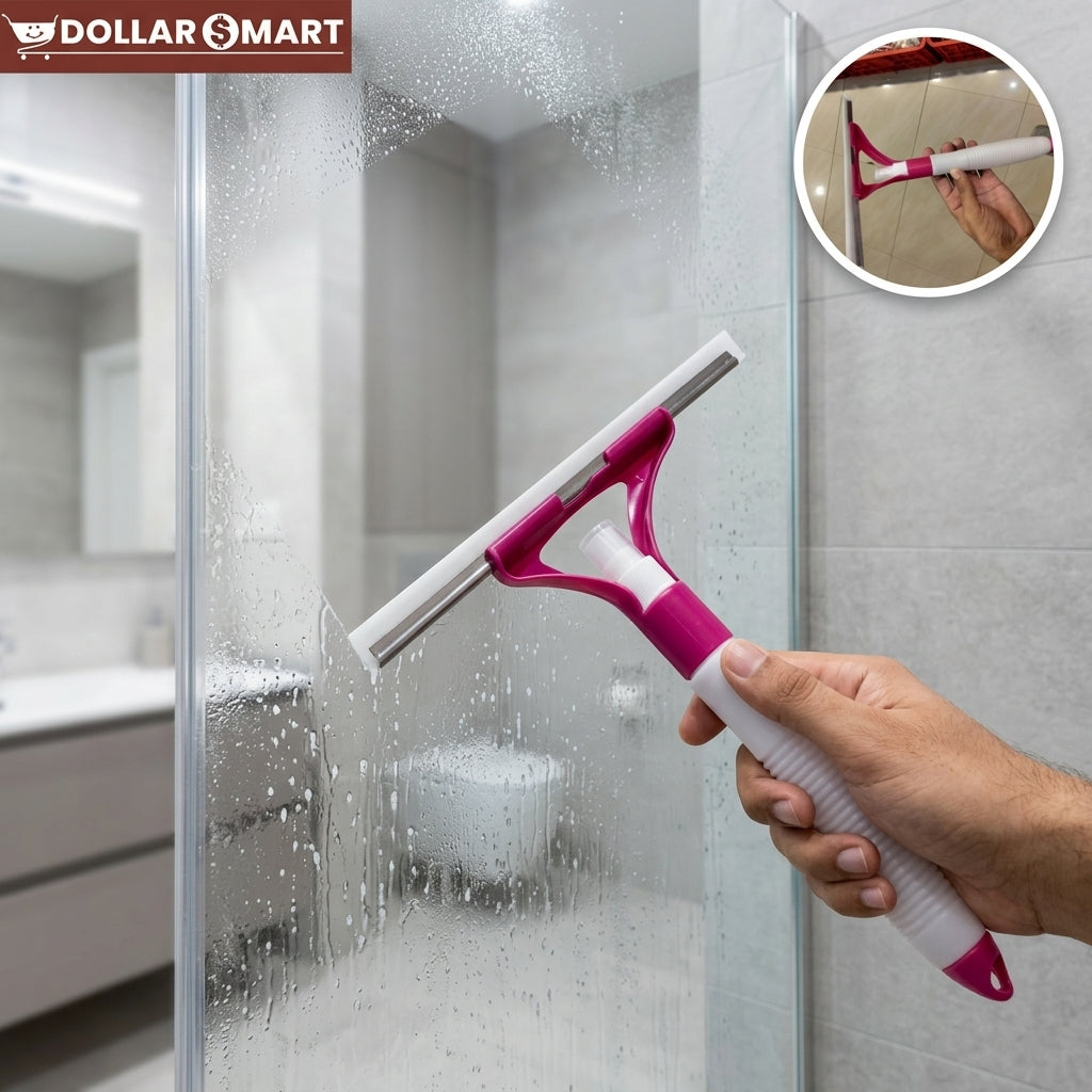 Wiper with sprayer