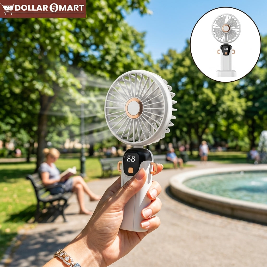 Portable Fan with Led Display