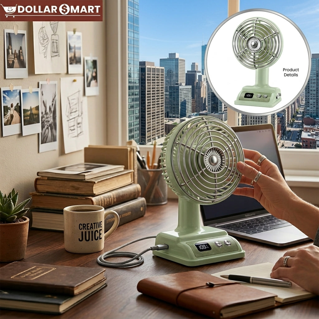 Mini Desktop Fan 1200Mah
