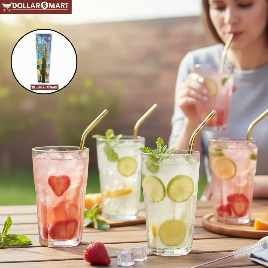 Stainless Steel Straws set of 4