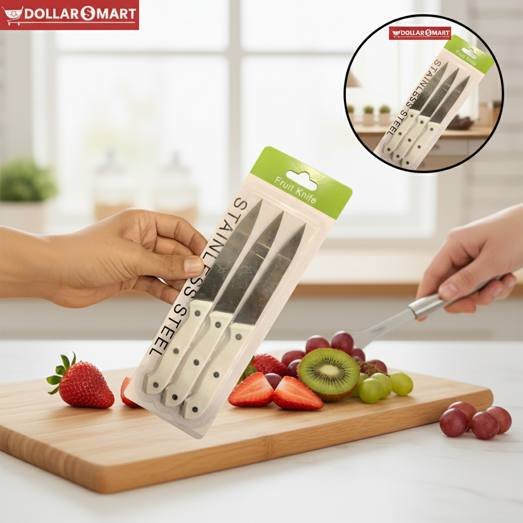 Stainless Steel Fruit Knife 3 pcs
