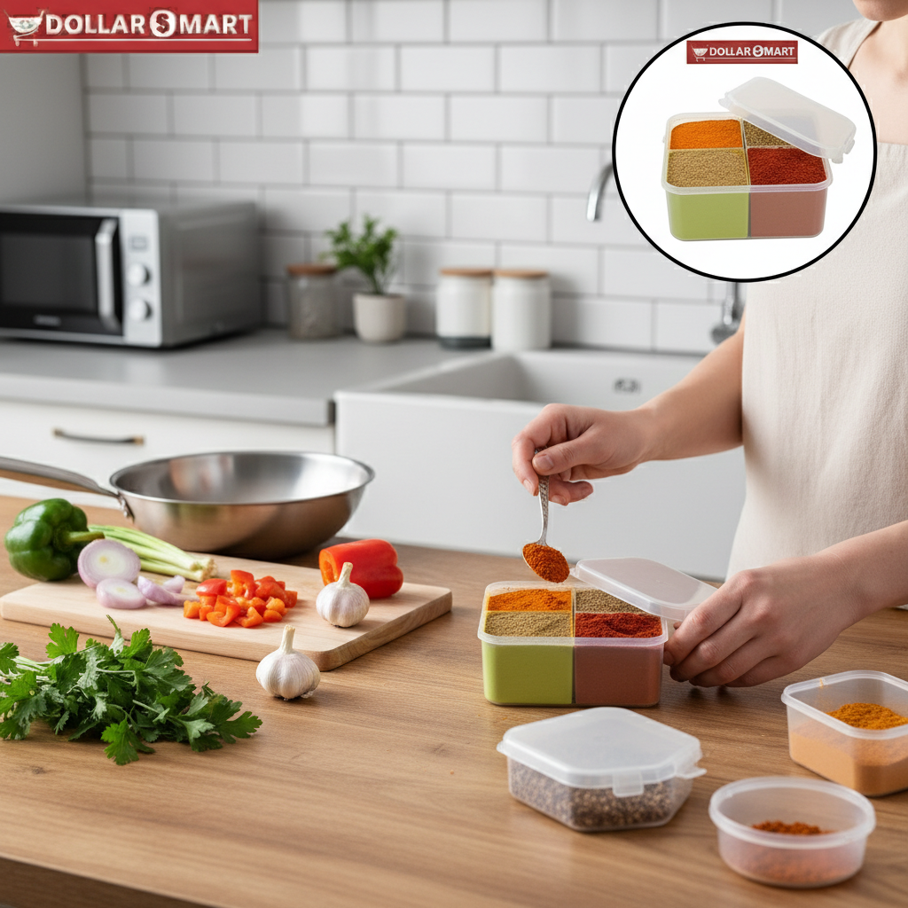 Multicolor Spice Box 4 in 1