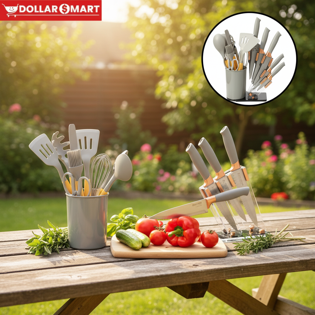 Kitchenware & Knife Set 18pcs