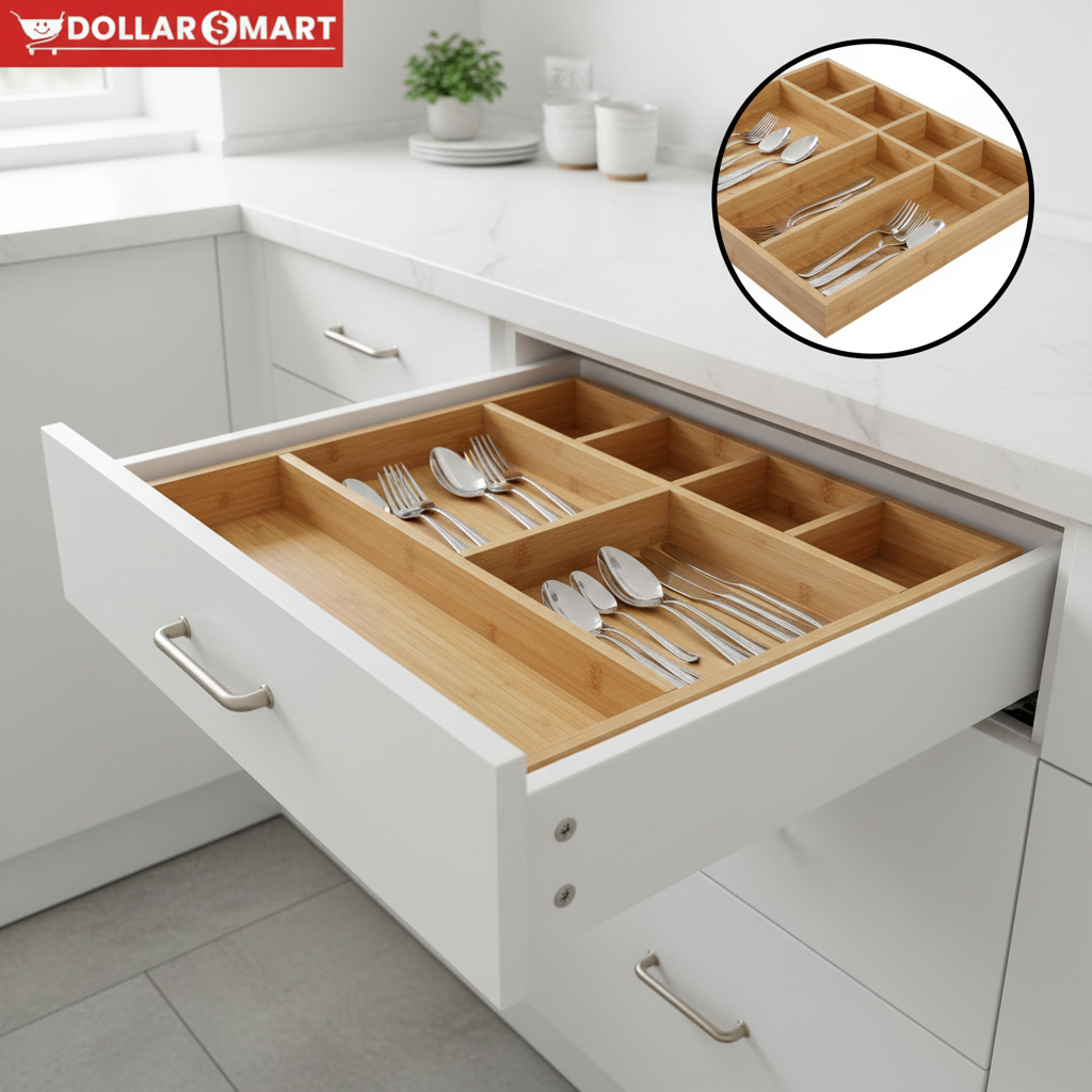 Wooden Spoon Tray - Stylish & Functional Kitchen Organizer