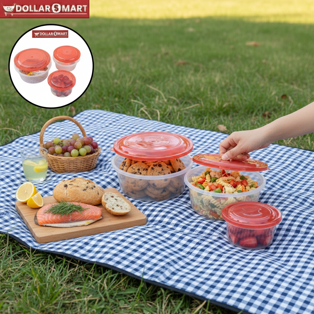 Round 3 in 1 Storage Container