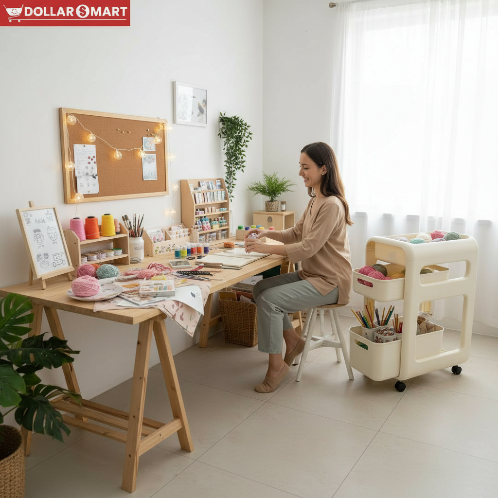Two Drawer Organizer Trolly Rack