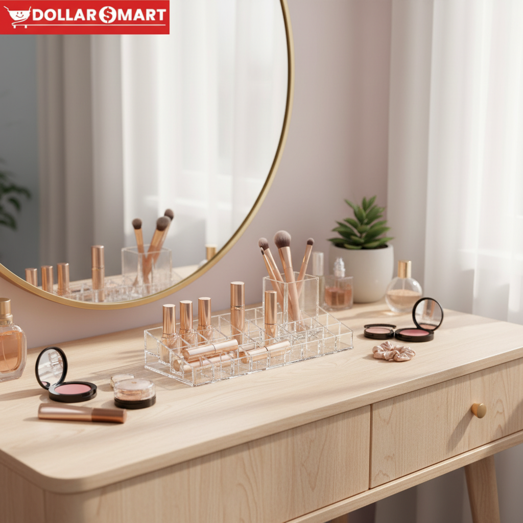Acrylic lipstick and Jewelery Organizer - Dollar$ Mart