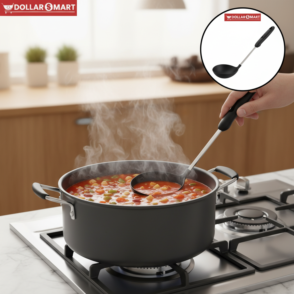 Silicone Spoon with plastic Handle