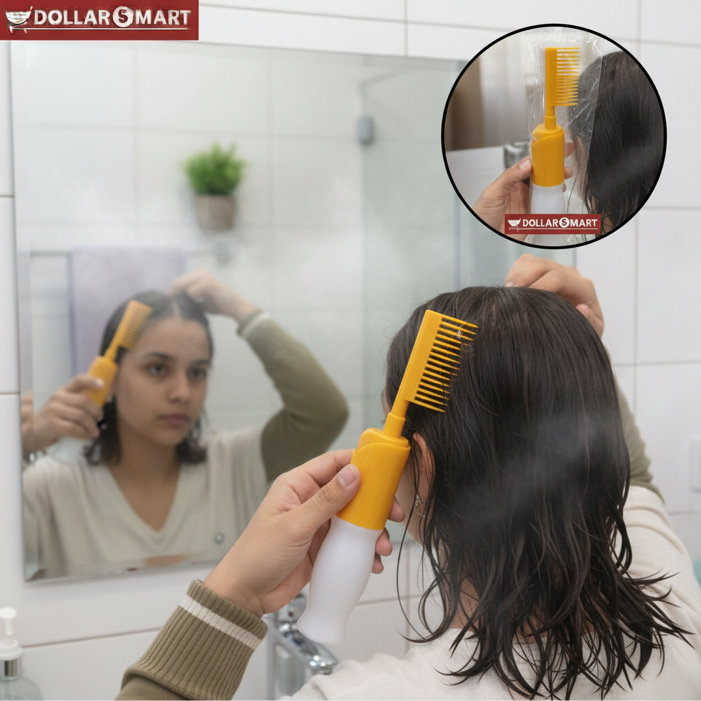 Hair Oil Comb Bottle