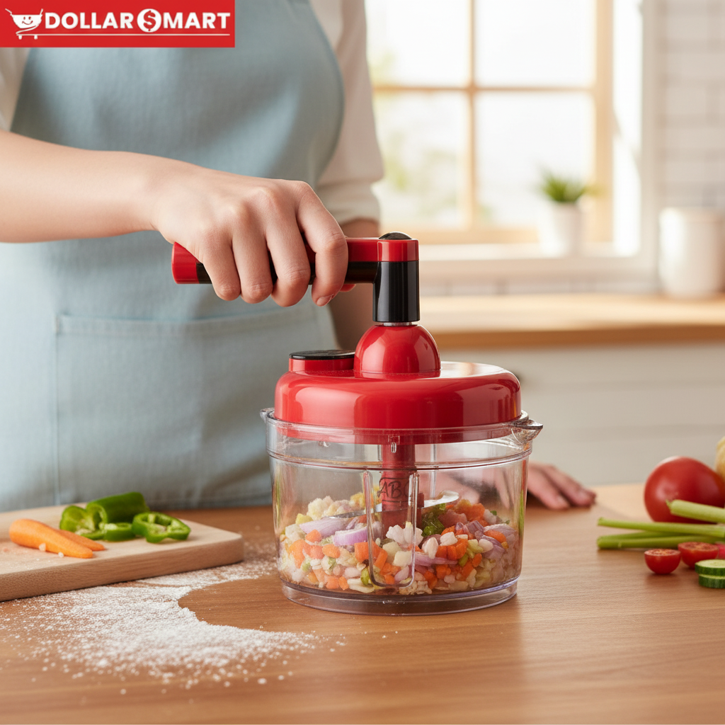 Using ABC Hand Chopper for easy food preparation