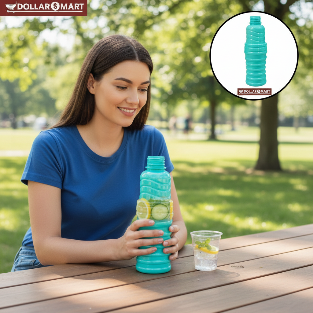 Water Bottle with Glass