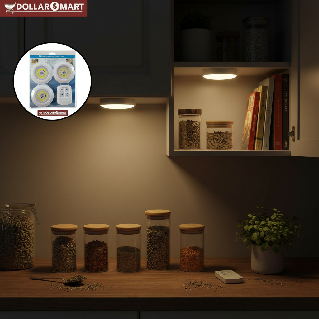 Led Light With Remote Set of 3