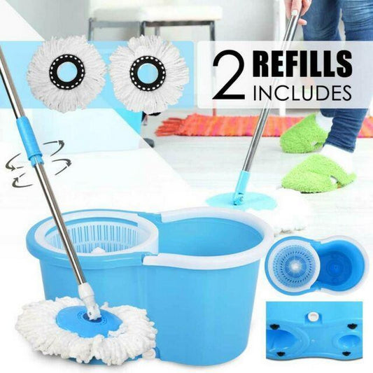 Rotating Mop 360 Spin Twist Mop Water Mop Floor Cleaning Easy Bucket Dust Magic Microfiber Mop Electric Broom Cleaning Mop, Floor Cleaning, Microfiber, Electric Broom