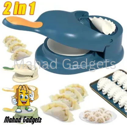 New Original Dumpling Samosa maker, 2-in-1 Manual Dumpling Maker Mould, Manual Press, Kitchen Dumpling Making Tool.