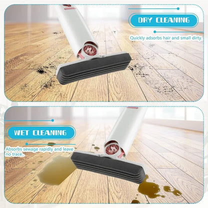 Portable Mini Mop Mini Squeeze Mop Folding Car Window Wall Cleaner Mini Sponge Mop Car Cleaning Mop | Mini Mop Self Squeeze Mini Mop Cleaner for Kitchen Floor Cleaner Mop, Plastic