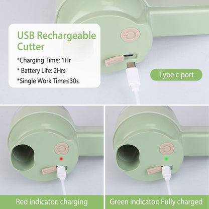 4 in 1 Handheld Electric Vegetable Cutter Set - Electric Garlic Chopper Wireless Food Grinder Vegetable Chopper Chili Pepper Chopper Onion Cutter Mini Food Chopper Electric Garlic Masher