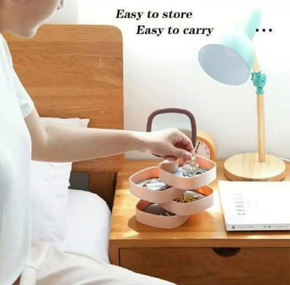 4 Layers Jewel Organizer,360° Rotating Jewelry box, Rotating Jewelry Organizer ,360° Rotating Jewelry Organizer, Rotating Jewelry box, Jewelry box, Jewelry Organizer, 4 Layers Jewel Organizer, 360° Rotating Jewelry box