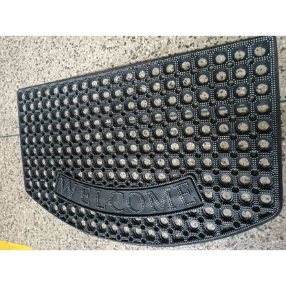 MATT RUBBER HEAVY 45X75 Ruff TUFF Anti-Slip Outdoor Welcome Mat, Non-Skid Plastic Floor Mat for Patio, Garden, Entryway