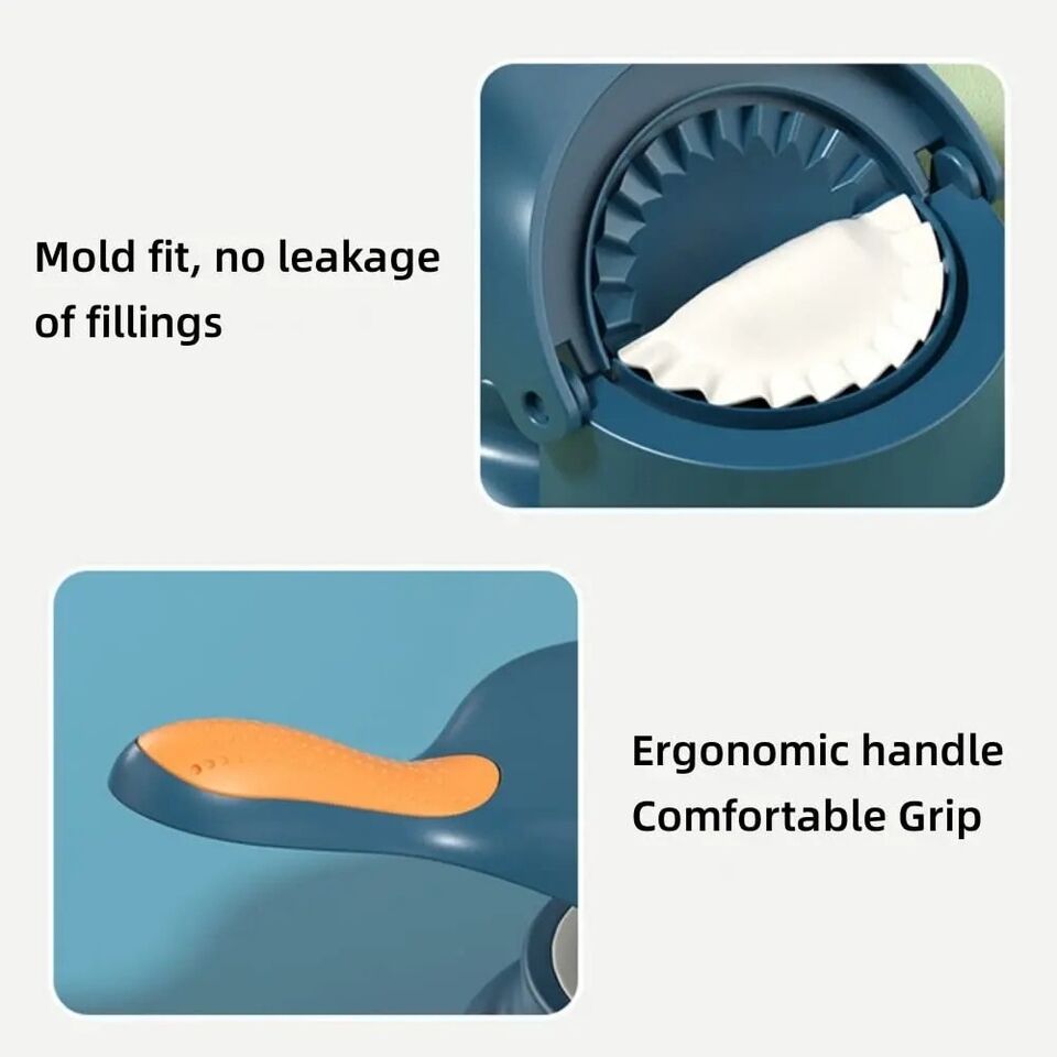 New Original Dumpling Samosa maker, 2-in-1 Manual Dumpling Maker Mould, Manual Press, Kitchen Dumpling Making Tool.