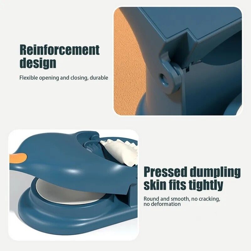 New Original Dumpling Samosa maker, 2-in-1 Manual Dumpling Maker Mould, Manual Press, Kitchen Dumpling Making Tool.