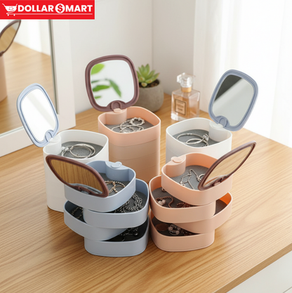 360° Rotating Jewel Organiser with multiple layers, PKR 250 online in Pakistan
