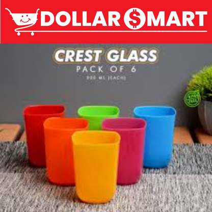 CREST GLASS 6 PCS PAK