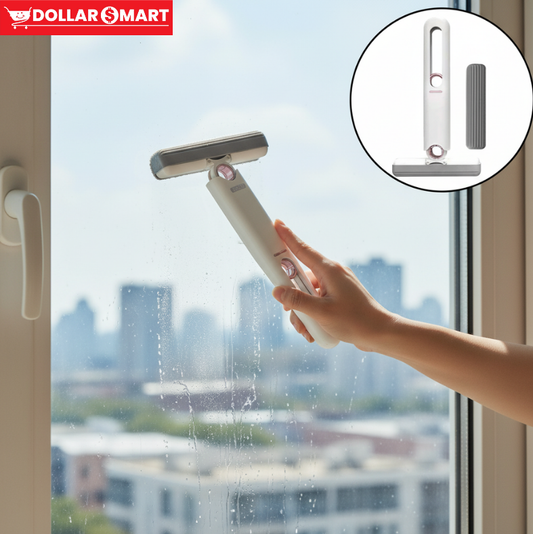 Portable Mini Mop ,Squeeze Mop ,Fold-able Car Window Wall Cleaner