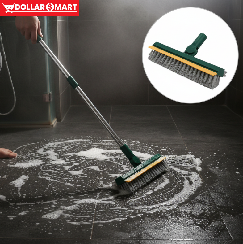 Three-in-one cleaning brush with wiper, ideal for household cleaning in Pakistan