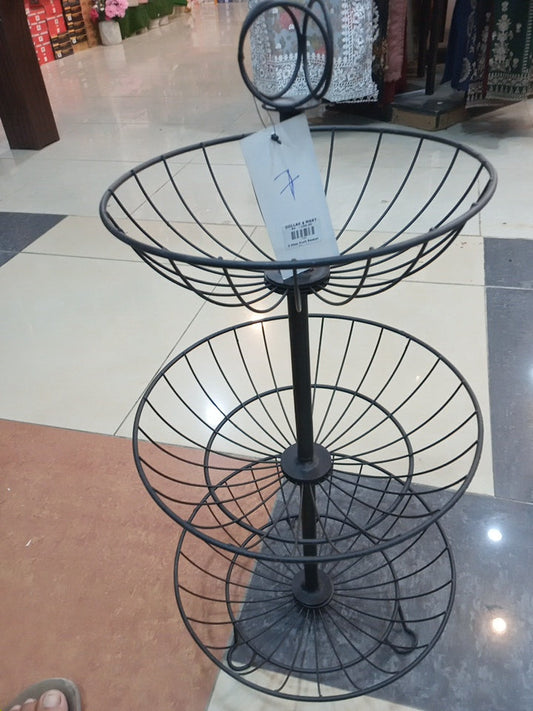 3 Step Fruit Basket Stand