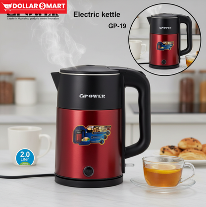 G POWER GP-19 2.0L Electric Kettle - Fast Boiling