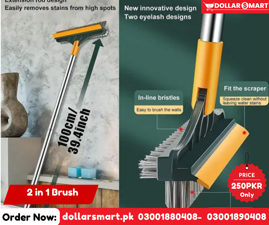 2-in-1 Cleaning Brush with Scraper –  Cleaning brush