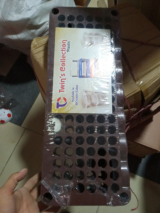 SHOES RACK 3 STEP BROWN