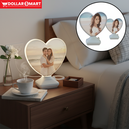 Close-up of the 2-in-1 Magic Photo Frame & Mirror, showcasing its sleek design