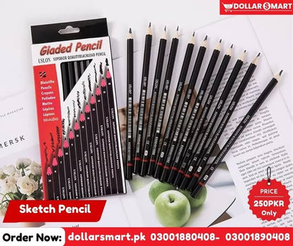Sketch Pencil - 12 Pencil Set