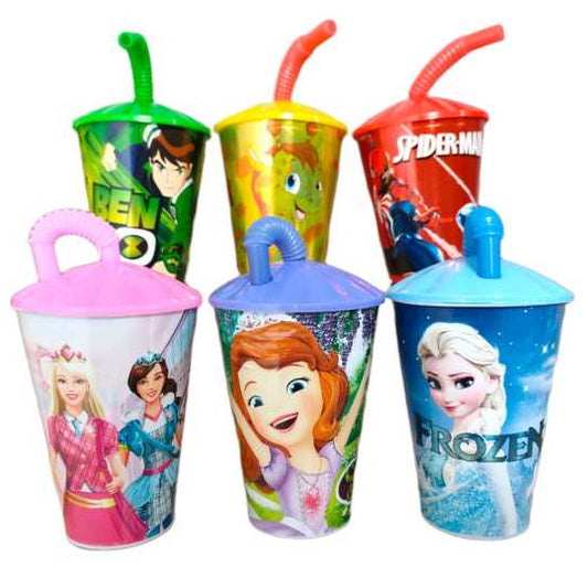 Cartoon Character Glass 2PCS - Safe for Kids