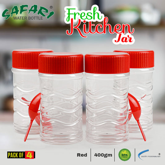 Safari Fresh Jar 4PCS - Airtight Kitchen Containers